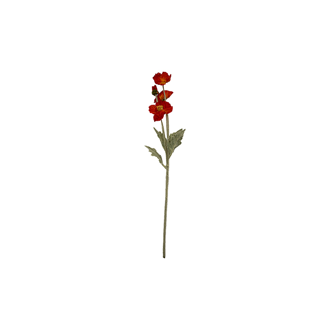 Floare PAPAVER rosu, 57 cm