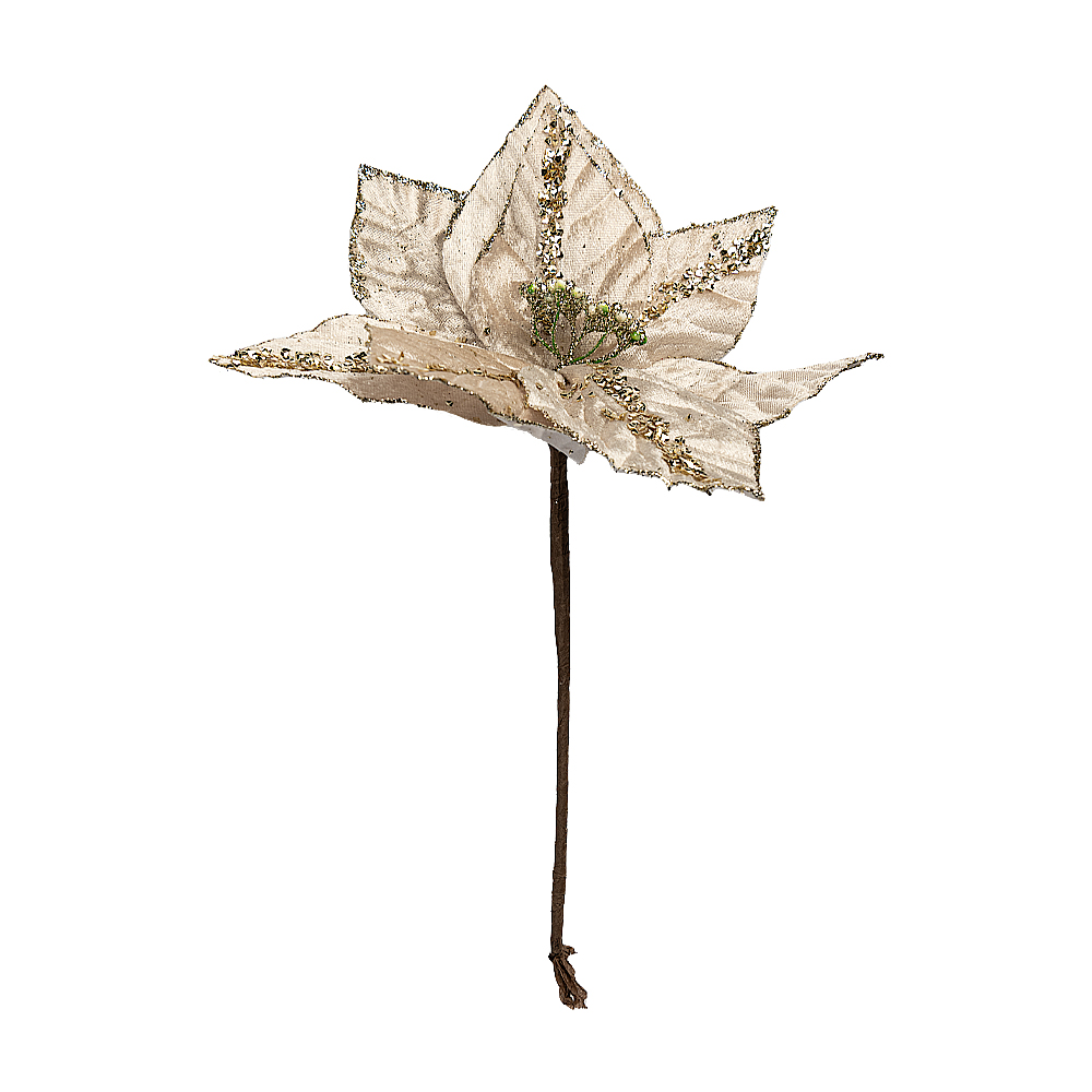 Decoratiune floare M GOLDEN ILEX,27 cm