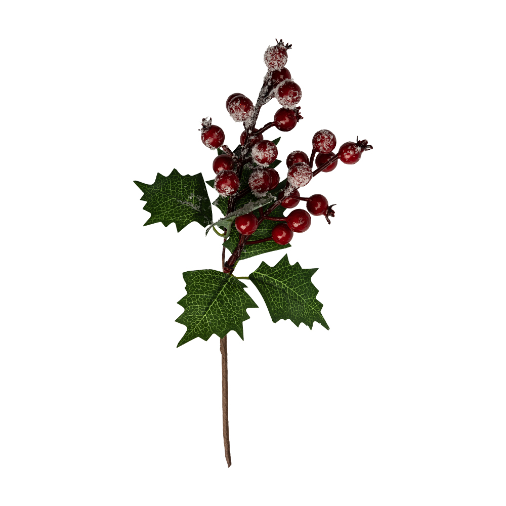 Decoratiune creanga cu bobite S ILEX WREATH,28 cm