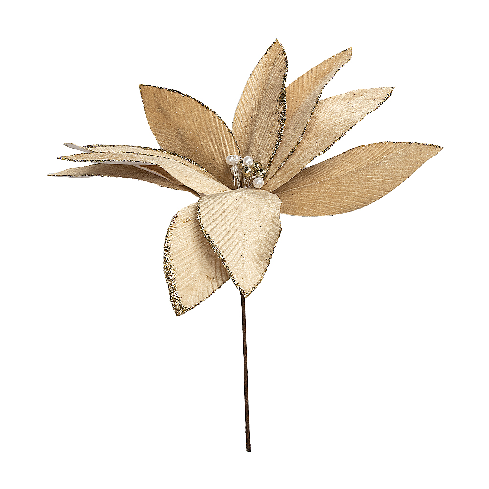 Decoratiune floare L GOLDEN ILEX,45x45 cm