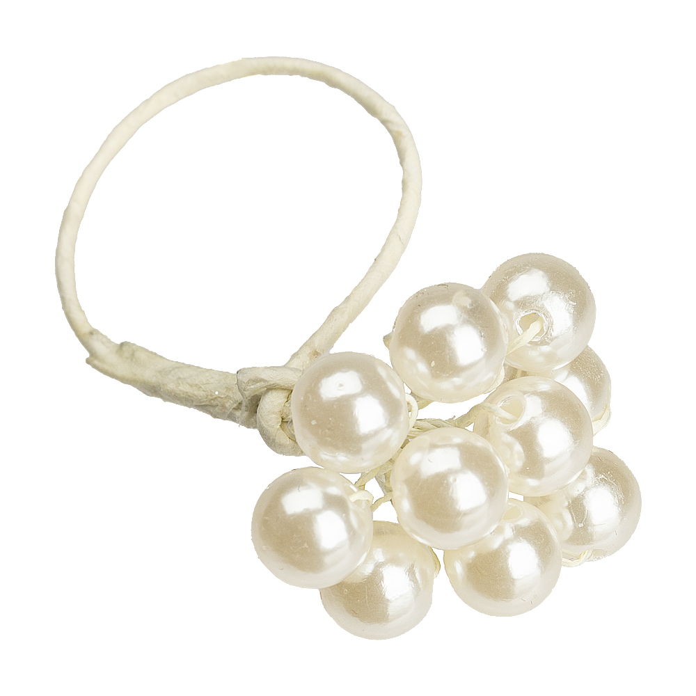 Inel servetel PEARL alb,8 cm