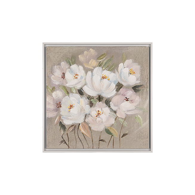 Tablou WHITE BOUQUET, 40x40 cm