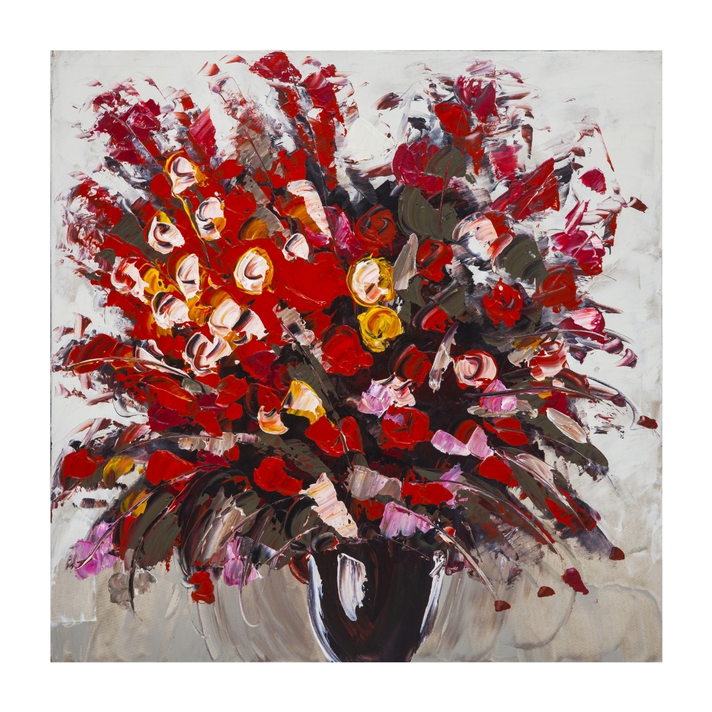 Tablou Geranium rosu 60x60cm