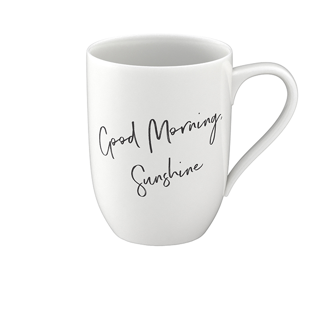 Cana GOOD MORNING SUNSHINE, 290 ml, alb, portelan