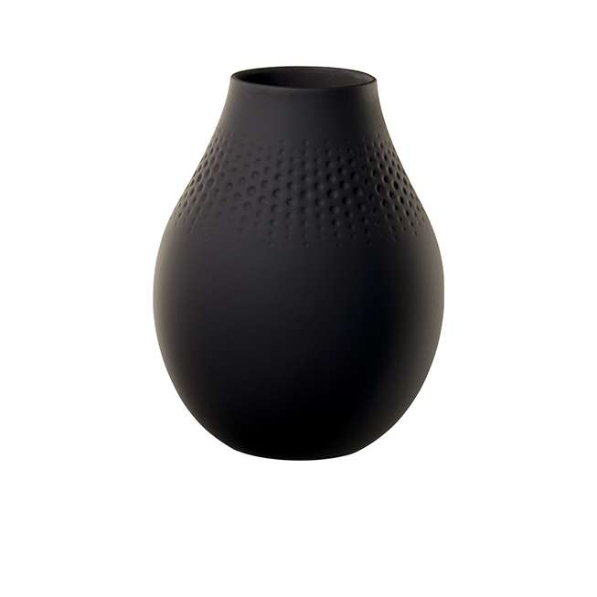 Vaza mare MANUFACTURE COLLIER,  20x16 cm, negru