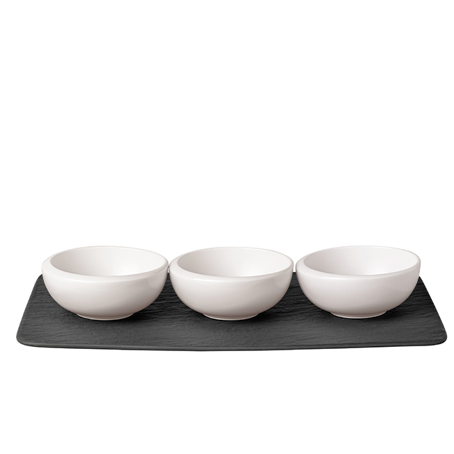 Set 3 boluri aperitive NEW MOON, 4 piese