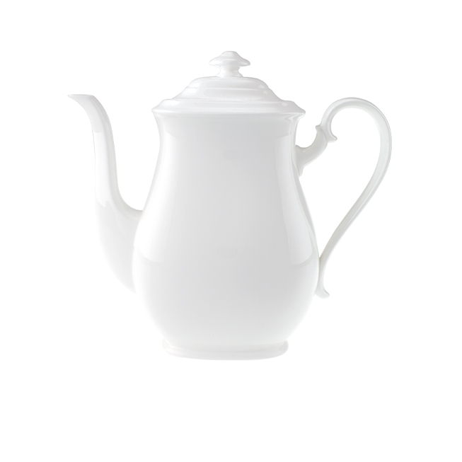 Ceainic ROYAL, 1,1 L, alb, portelan englezesc