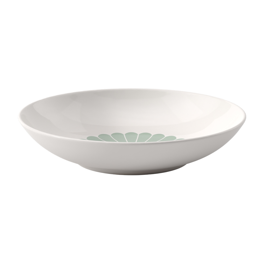 Farfurie paste FLEUR, 24 cm, verde
