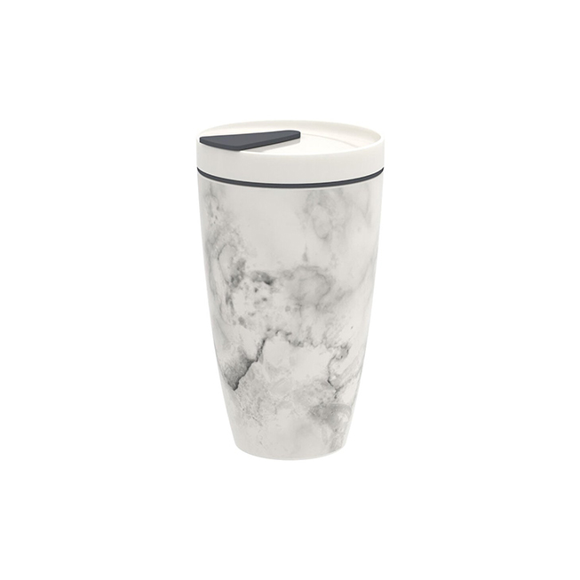 Cana marble cu capac TO GO, 350 ml