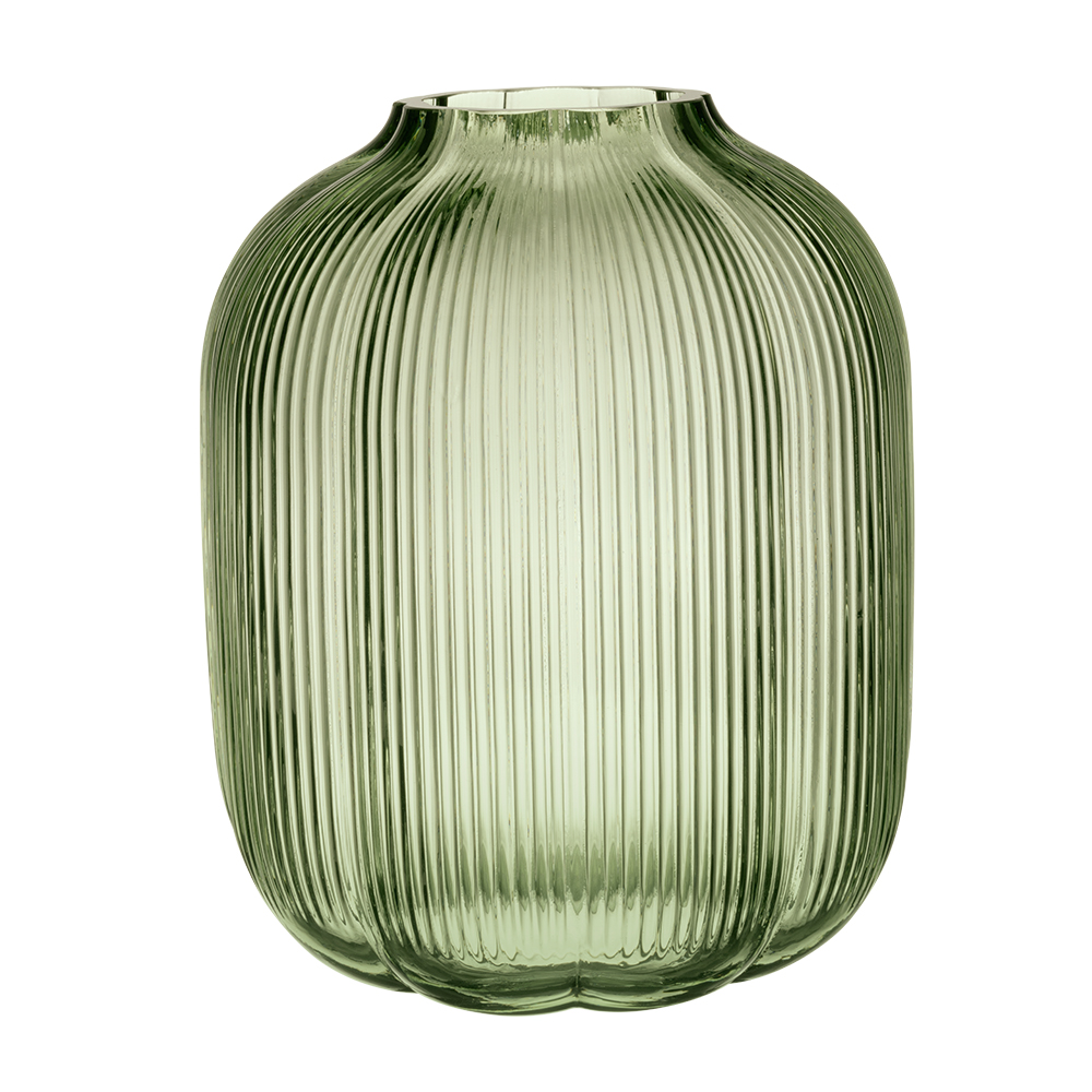 Vaza M FLEUR, 19 cm, verde