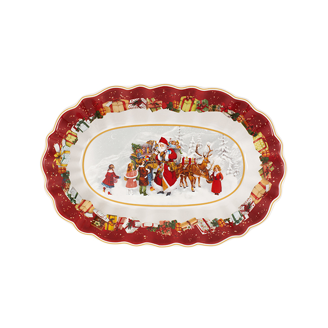 Bol oval mos cu copii TOY\'S FANTASY, 29x19x5,5 cm
