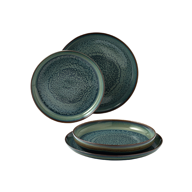 Set servire 4 piese CRAFTED BREEZE, verde