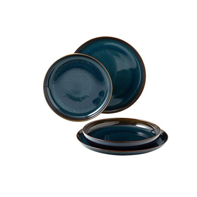 Set servire 4 piese CRAFTED DENIM, albastru