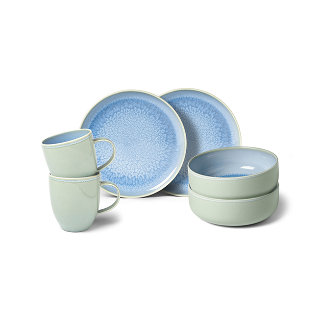 Set mic dejun 6 piese CRAFTED BLUEBERRY
