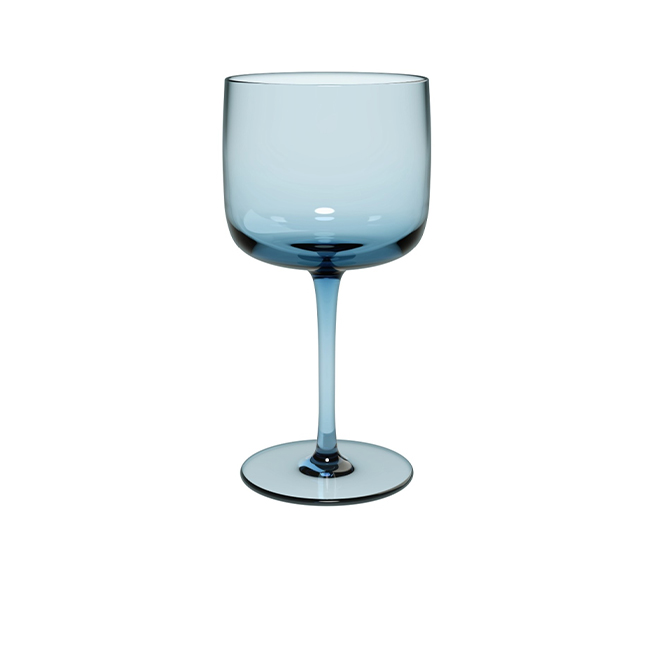 Set 2 pahare vin LIKE, albastru, 270 ml