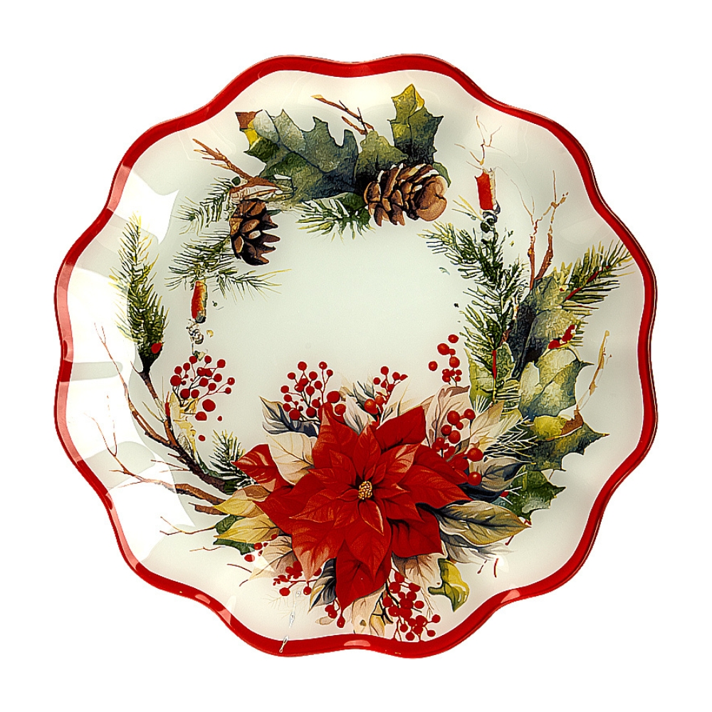 Platou M POINSETTIA CROWN, 30x30 cm