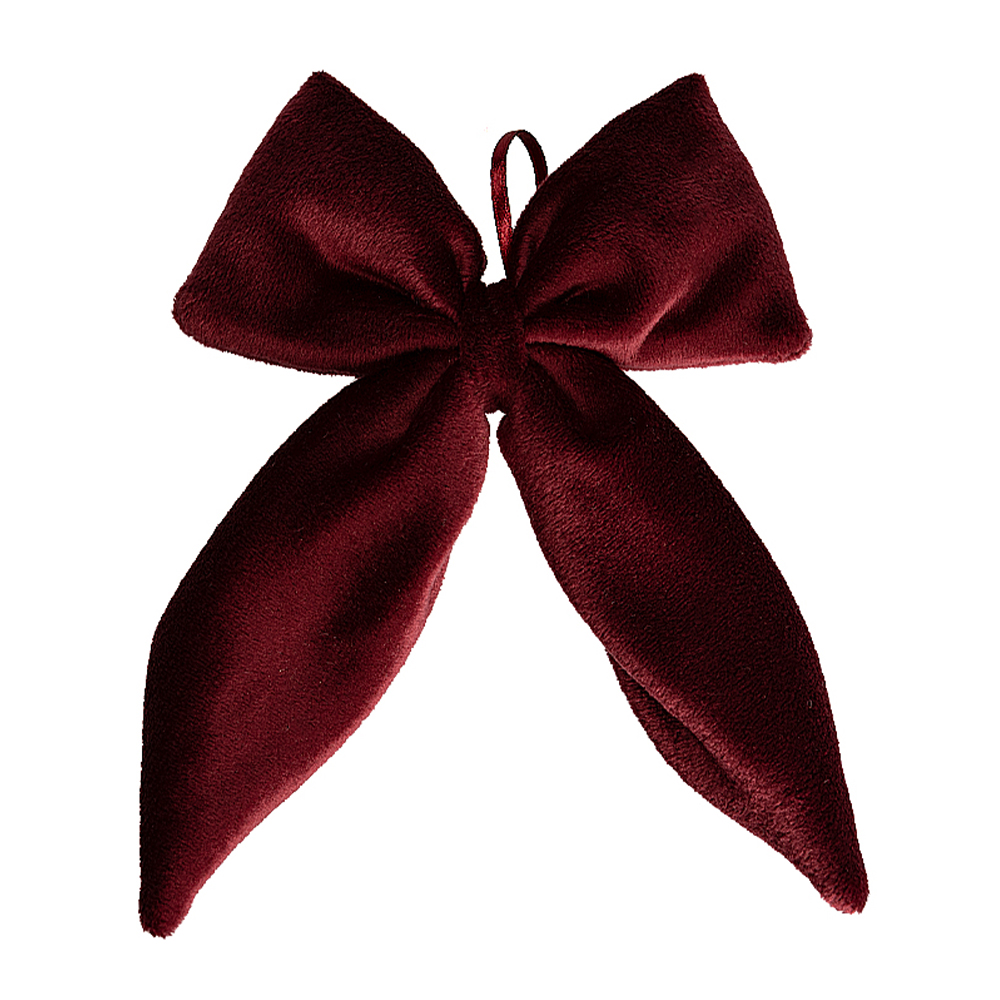 Decoratiune de agatat funda FESTIVE BOW bordo