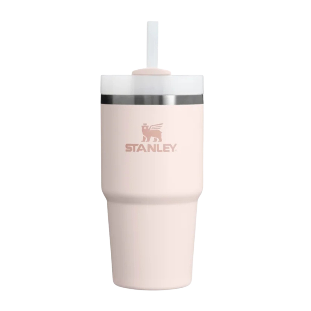 Cana cu pai STANLEY, 600 ml, roz quartz