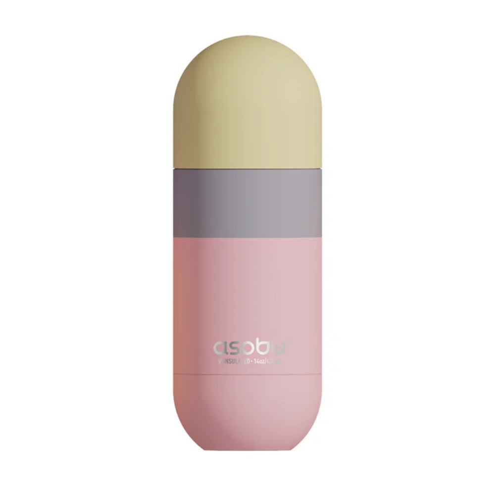 Sticla termo ASOBU ORB portocaliu pastel 420 ml