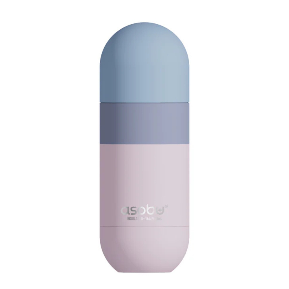 Sticla termo ASOBU ORB roz pastel 420 ml