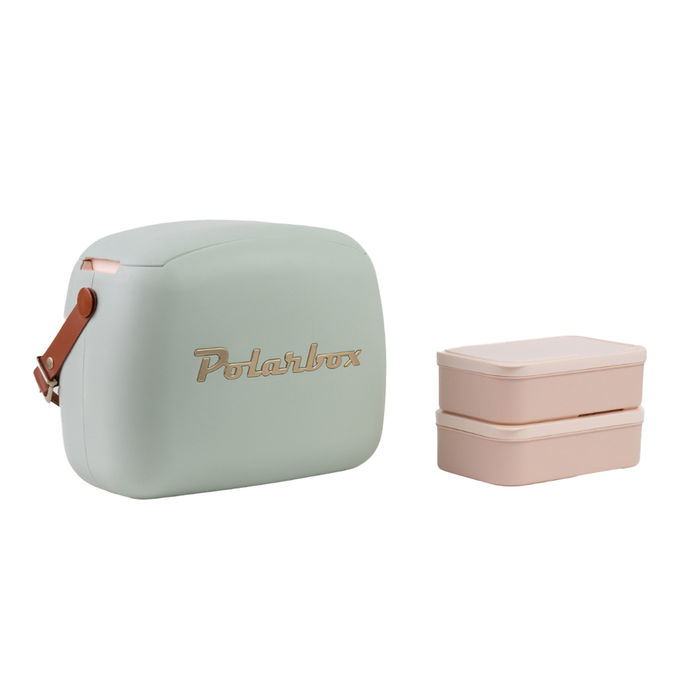 Geanta frigorifica cu 2 caserole POLARBOX verde