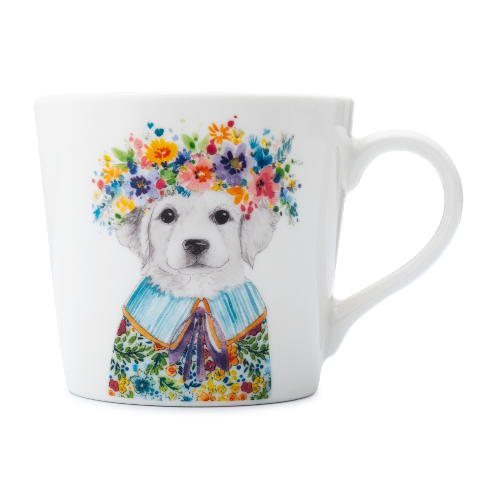 Cana cu catel cu coronita MIKASA 380 ml, portelan