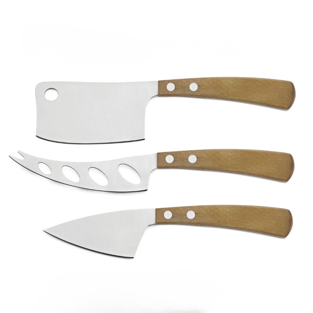 Set 3 cutite pentru branzeturi LEGNOART LATTE