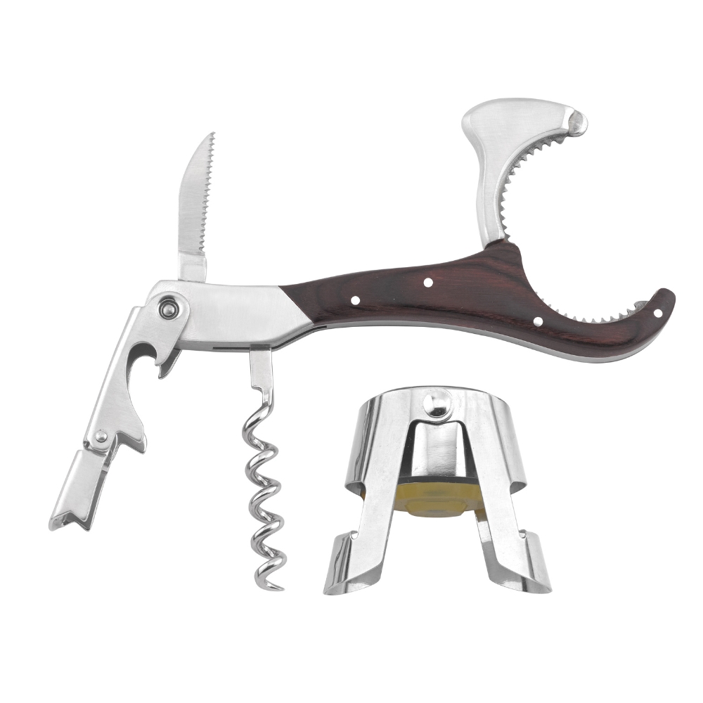 Set 2 accesorii pentru vin LEGNOART BOLLICINE