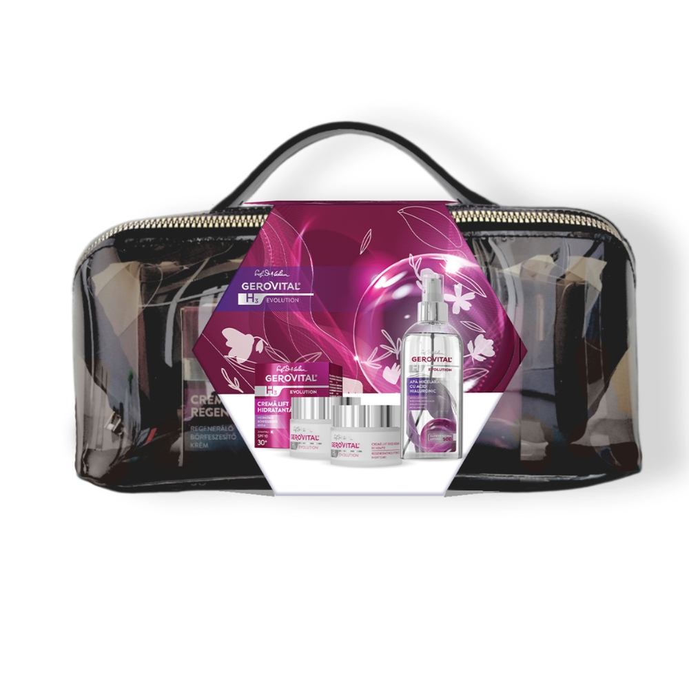 Set borseta si cosmetice femei GEROVITAL EVOLUTION