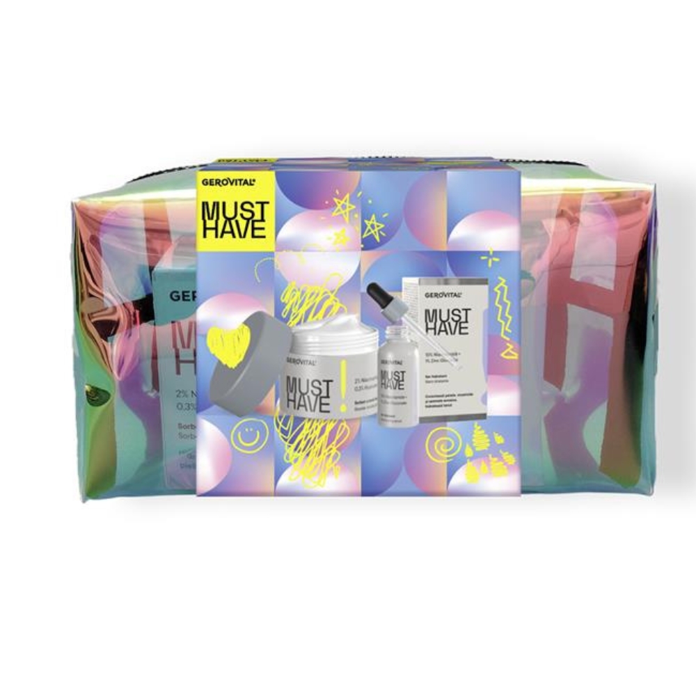 Set borseta si cosmetice femei GEROVITAL MUST HAVE