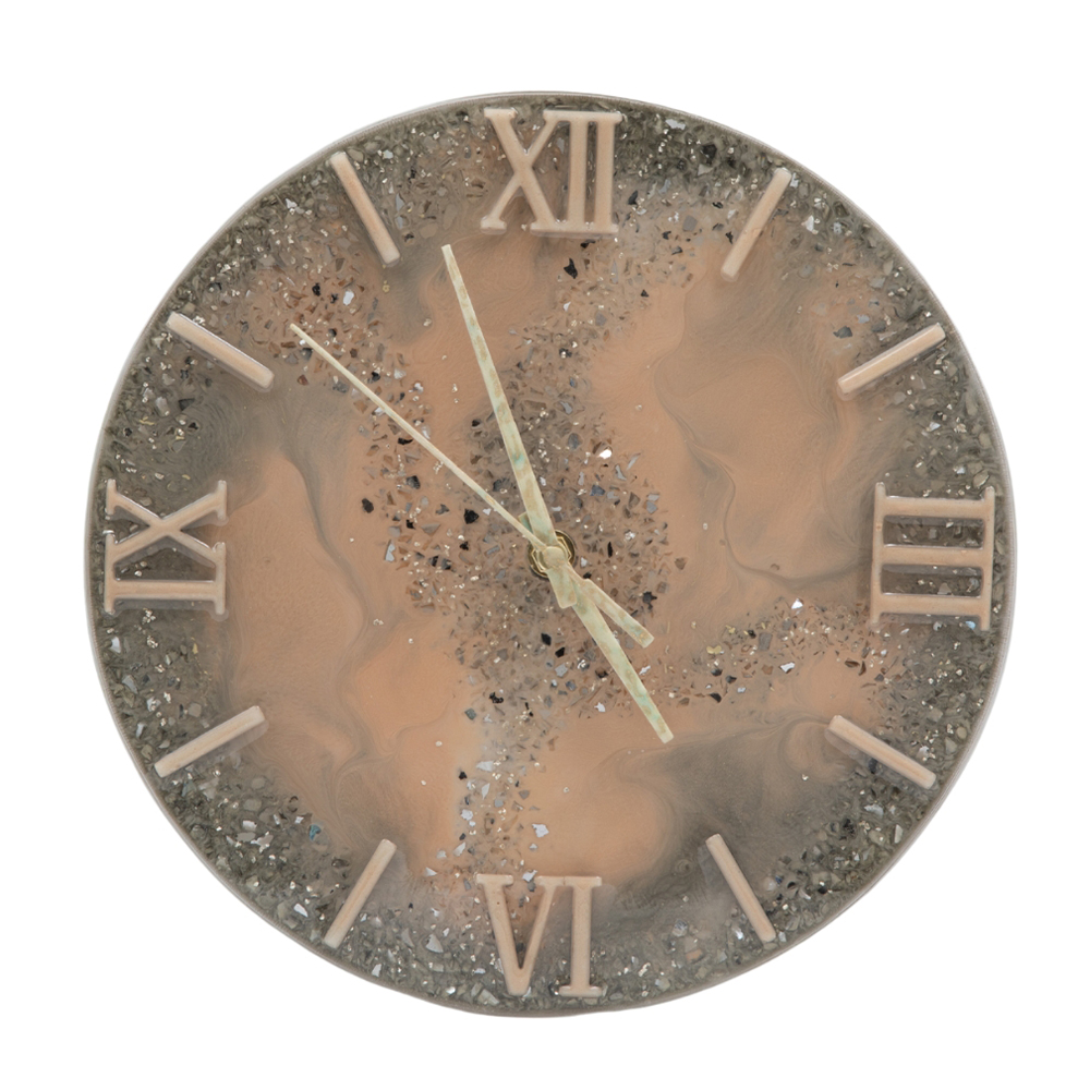 Ceas fosforescent artizanal CREFAM WORKS, 27,5 cm