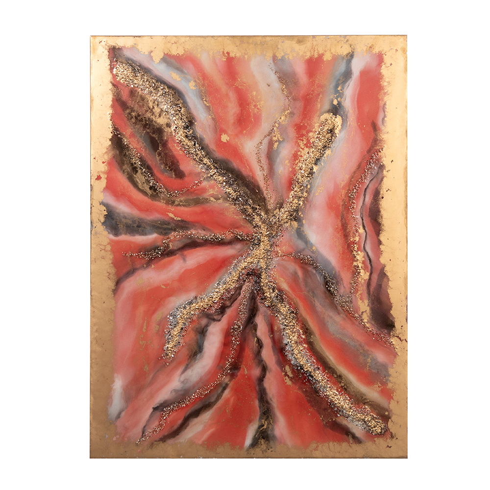 Tablou artisanal Flame efect CREFAM WORKS, 60x80