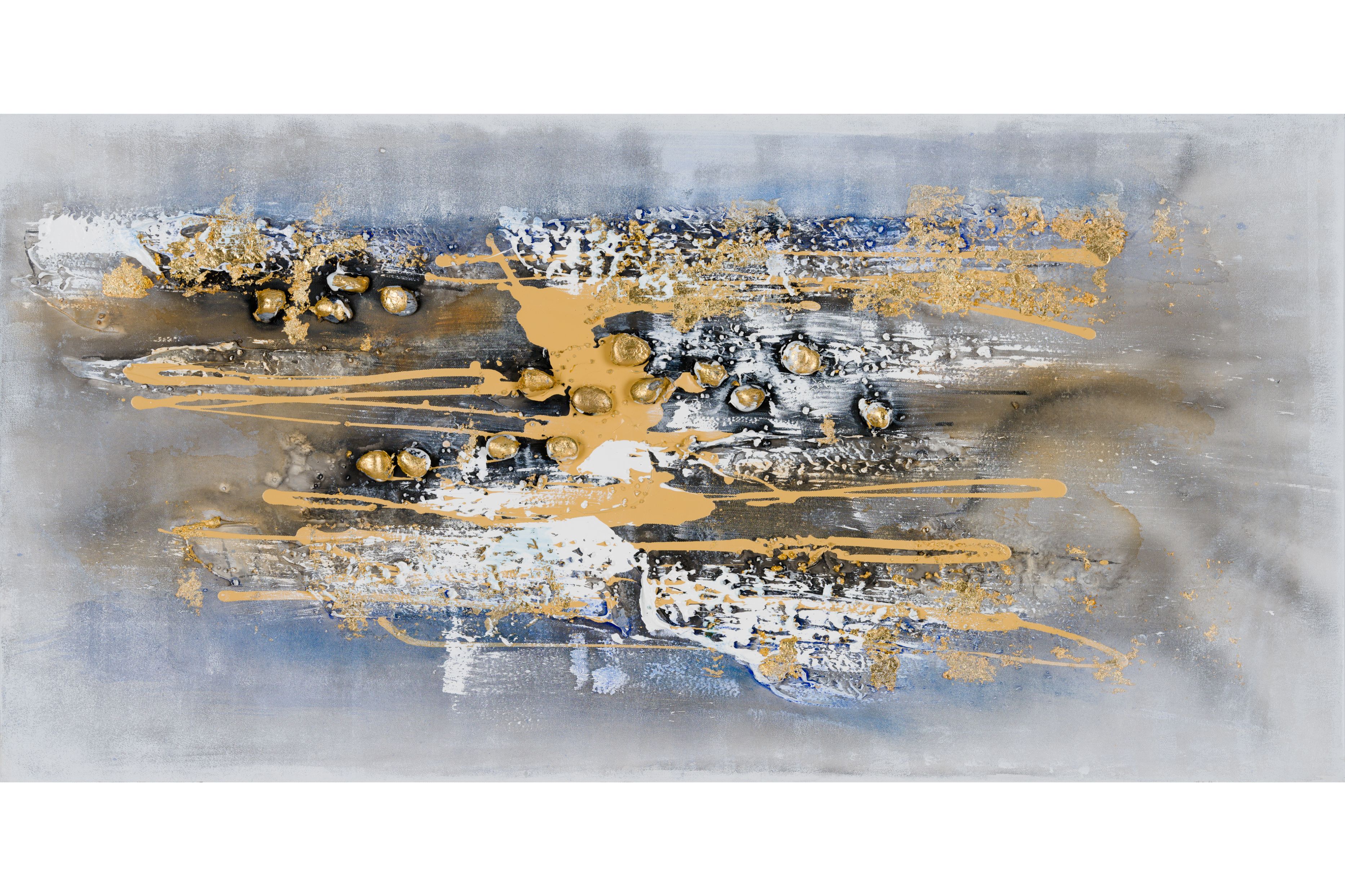 Tablou pictat manual Infinite, 60x120cm. FSC 100%