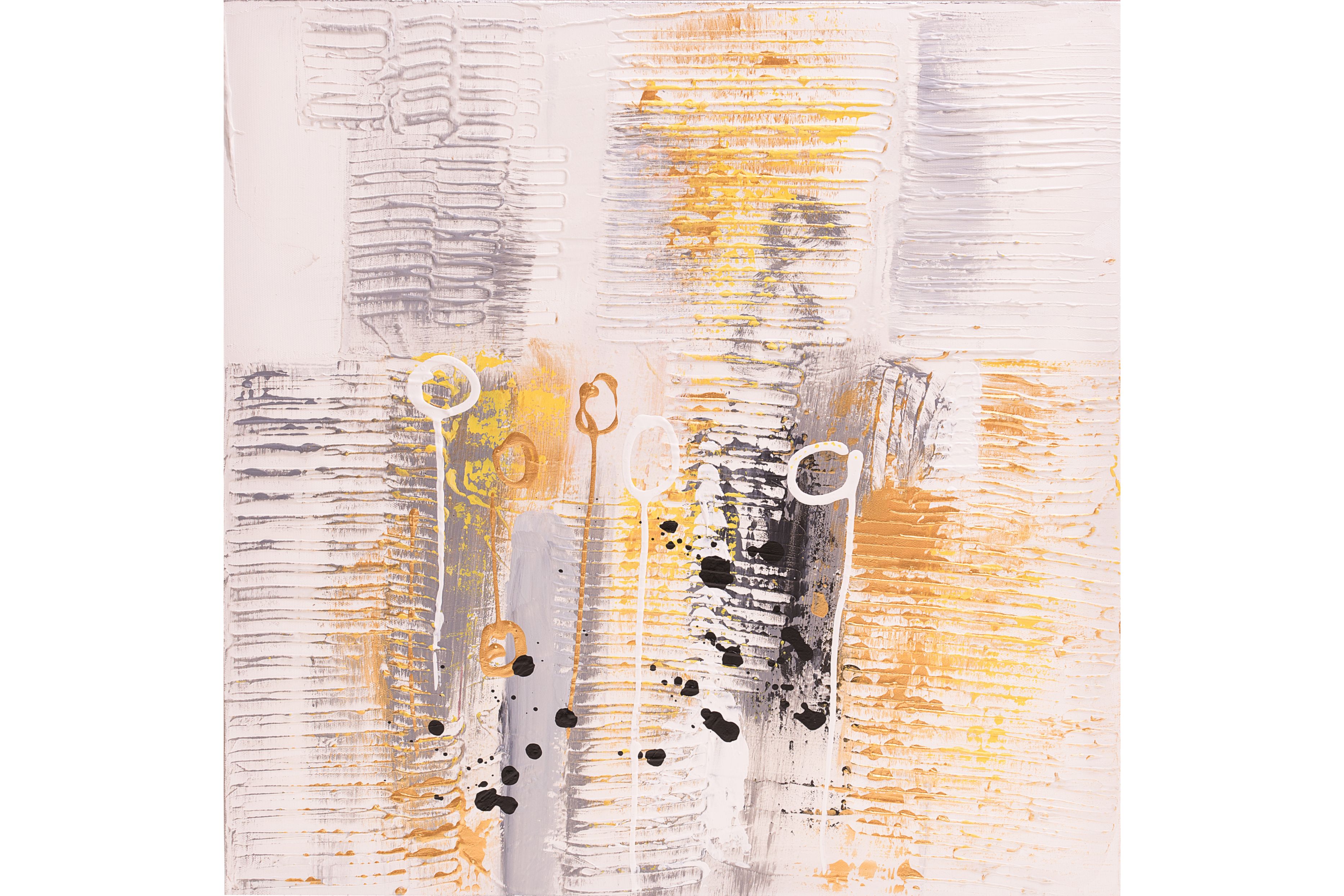 Tablou pictat manual Highland, 40x40cm, FSC MIX