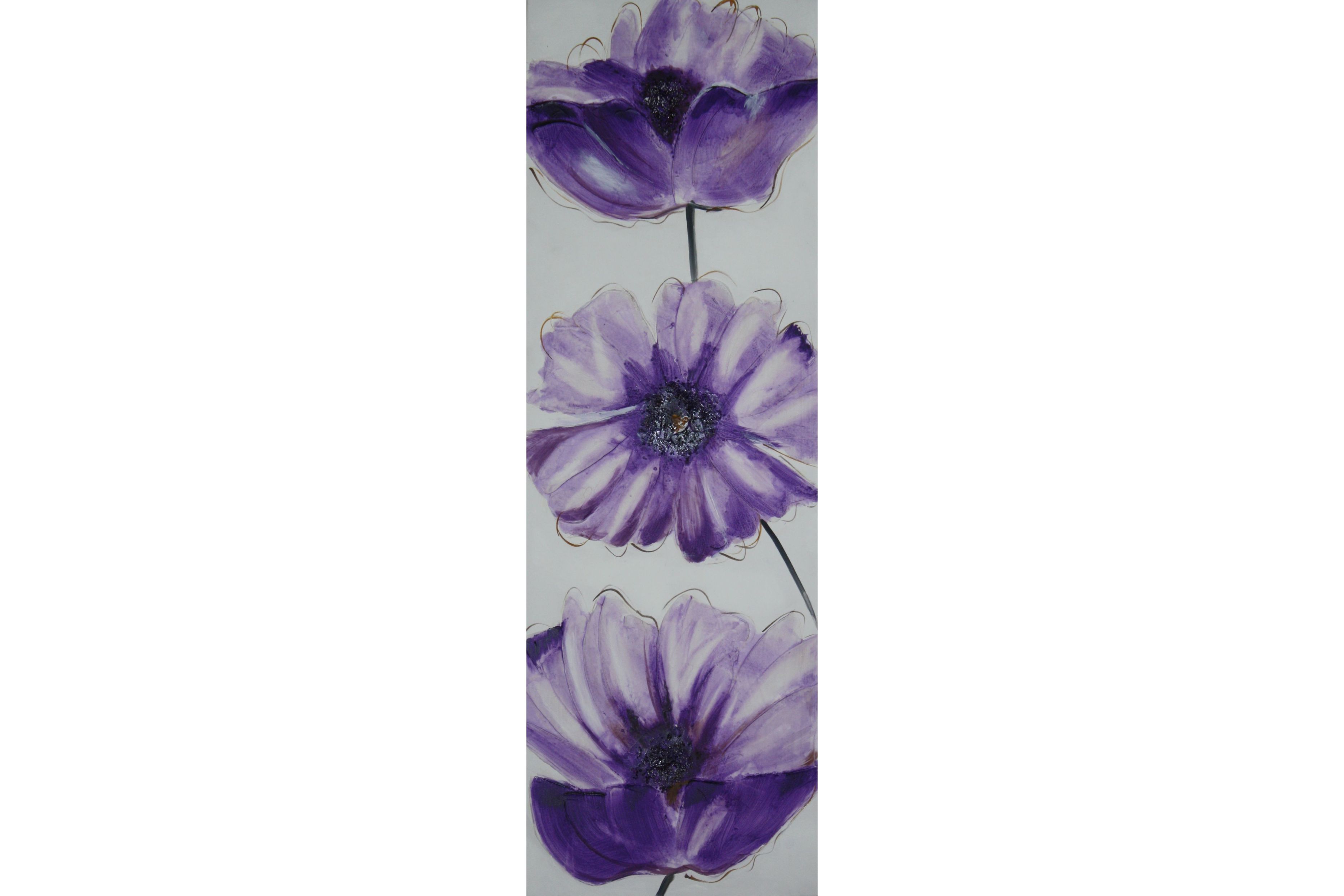 Tablou pictat manual Curiosity, 120x40cm