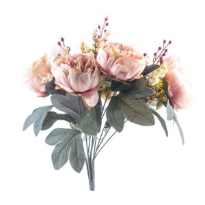 Buchet trandafiri BELLE ROSES, 40 cm, plamaniu