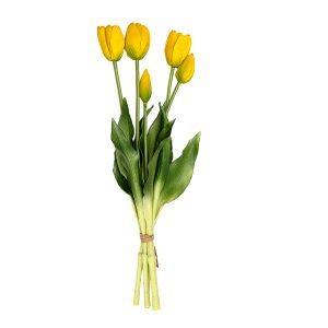 Floare decorativa  TULIP galben, 38 cm
