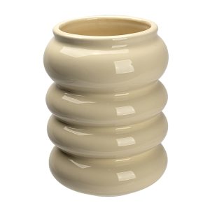Vaza RIPPLE alb, 14x14x20 cm
