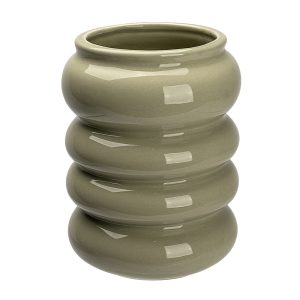 Vaza RIPPLE gri, 14x14x20 cm
