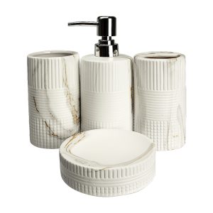 Set de baie 4 piese MARBLY