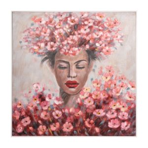 Tablou BED OF FLOWERS 100x100 cm