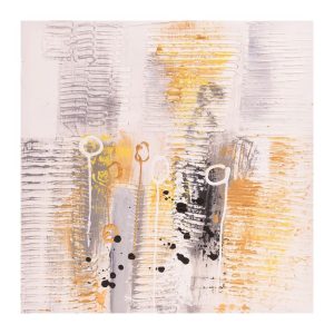 Tablou pictat manual Highland, 40x40cm