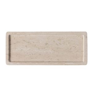 Platou dreptunghiular MANUFACTURE TRAVERTINE, 25,5x10x5 cm
