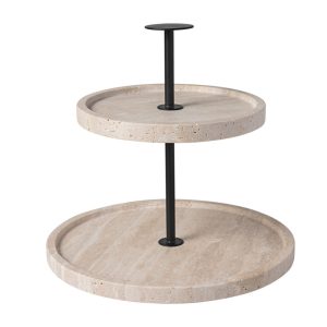 Platou cu 2 nivele MANUFACTURE TRAVERTINE