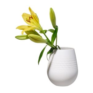 Vaza mica COLLIER NOIR, 12,5x14 cm, alb