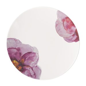 Platou ROSE GARDEN, 32 cm, portelan, alb