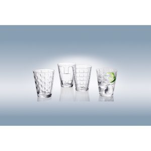 Set pahare apa 4 bucati DRESSED UP, 310 ml