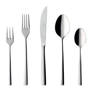 Set tacamuri 30 piese PIEMONT, otel inoxidabil