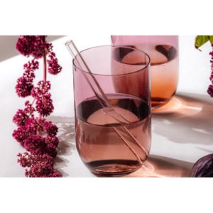 Set 2 pahare longdrink LIKE, plamaniu, 385 ml