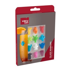 Set marcatori de sticla 12 piese VACU VIN